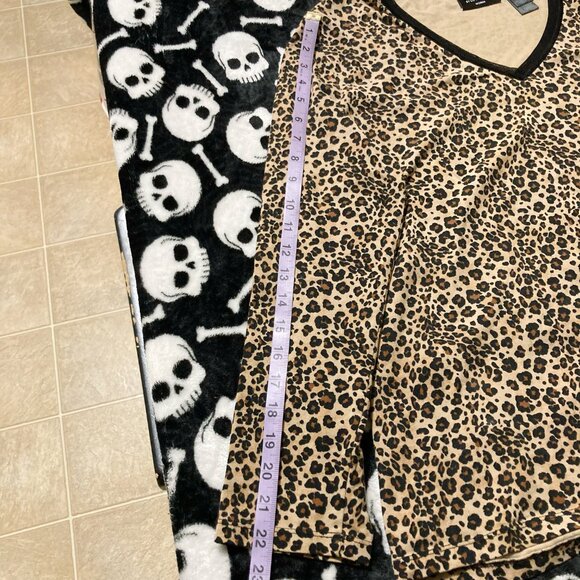 LIZ CLAIBORNE Leopard print long sleeve plus size top ~ VINTAGE XL 1X goth shirt - Picture 10 of 12
